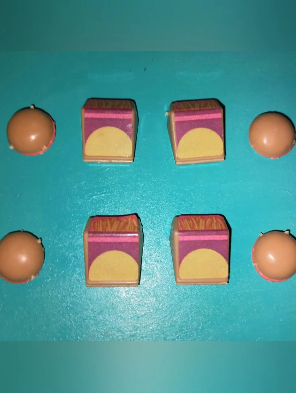 Barbie doll food hamburger & french fries fast food